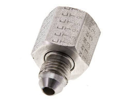 JIC Reducing Nipple UNF 7/16''-20 Male x UNF 9/16''-18 Female Stainless Steel 275bar (3863.75psi)