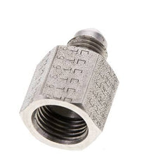 JIC Reducing Nipple UNF 7/16''-20 Male x UNF 9/16''-18 Female Stainless Steel 275bar (3863.75psi)