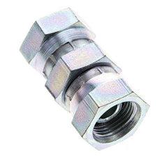 Reducing Straight Connector G3/8'' Female High Pressure Steel 60° Cone 425bar (5971.25psi) Hydraulic