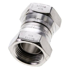 Reducing Straight Connector G1'' Female High Pressure Stainless Steel 60° Cone 150bar (2107.5psi) Hydraulic
