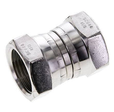 Reducing Straight Connector G1'' Female High Pressure Stainless Steel 60° Cone 150bar (2107.5psi) Hydraulic