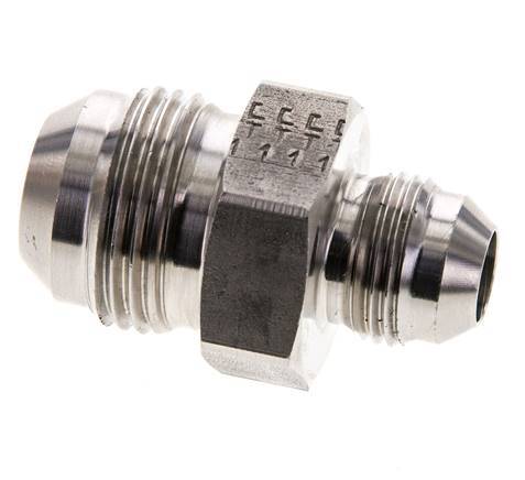 JIC Reducing Double Nipple UNF 3/4''-16 x UN 1-1/16''-12 Stainless Steel 210bar (2950.5psi)