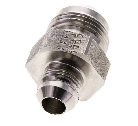 JIC Reducing Double Nipple UNF 3/4''-16 x UN 1-1/16''-12 Stainless Steel 210bar (2950.5psi)