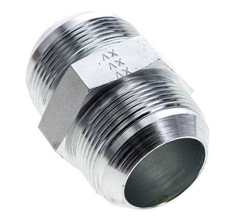 JIC Double Nipple UN 1-7/8''-12 Steel 100bar (1405.0psi)