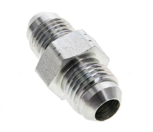 JIC Reducing Double Nipple UNF 1/2''-20 x UNF 9/16''-18 Steel 275bar (3863.75psi) [2 Pieces]