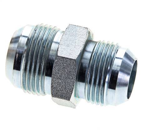 JIC Reducing Double Nipple UN 1-3/16''-12 x UN 1-5/16''-12 Steel 170bar (2388.5psi)