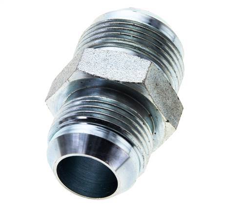 JIC Reducing Double Nipple UN 1-3/16''-12 x UN 1-5/16''-12 Steel 170bar (2388.5psi)