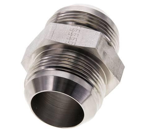 JIC Double Nipple UN 1-5/8''-12 Stainless Steel 140bar (1967.0psi)