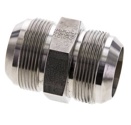 JIC Double Nipple UN 1-7/8''-12 Stainless Steel 100bar (1405.0psi)