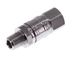 Rotary Joint R1/4'' Male x G1/4'' Female Nickel-plated Steel 15bar (210.75psi) for Tools