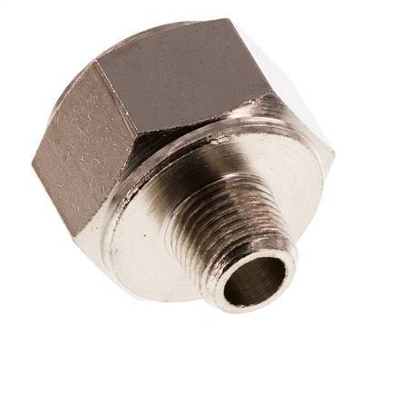 Reducing Adapter R1/8'' Male x Rp3/8'' Female Nickel-plated Brass 16bar (224.8psi) [2 Pieces]