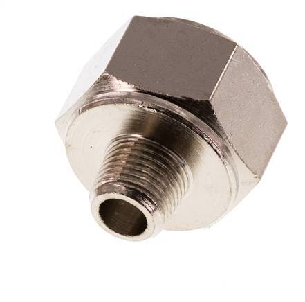 Reducing Adapter R1/8'' Male x Rp3/8'' Female Nickel-plated Brass 16bar (224.8psi) [2 Pieces]