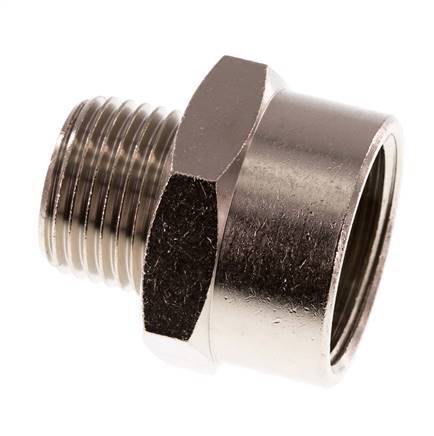 Reducing Adapter R1/2'' Male x Rp3/4'' Female Nickel-plated Brass 16bar (224.8psi)