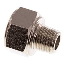 Reducing Adapter R1/4'' Male x Rp3/8'' Female Nickel-plated Brass 16bar (224.8psi) [2 Pieces]