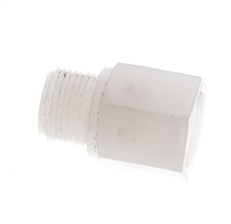 Threaded Extension G3/8'' Male x Female PVDF 10bar (140.5psi) FDA 22mm Hex