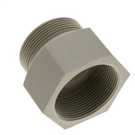 Threaded Extension G2'' Male x Female Polypropylene (pp) 10bar (140.5psi) FDA 70mm Hex