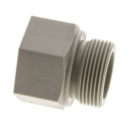 Threaded Extension G1 1/4'' Male x Female Polypropylene (pp) 10bar (140.5psi) FDA 50mm Hex