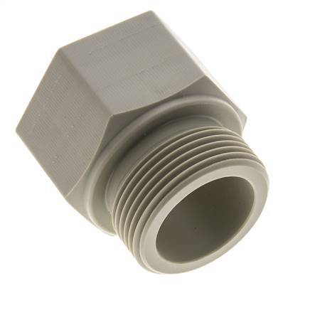 Threaded Extension G1 1/4'' Male x Female Polypropylene (pp) 10bar (140.5psi) FDA 50mm Hex