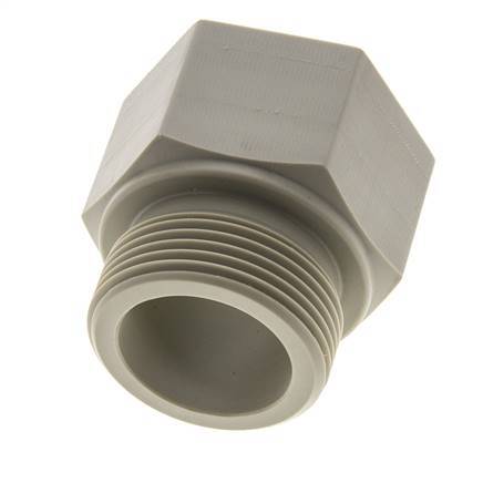 Threaded Extension G1 1/4'' Male x Female Polypropylene (pp) 10bar (140.5psi) FDA 50mm Hex