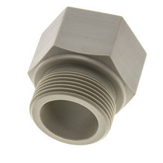 Threaded Extension G1 1/4'' Male x Female Polypropylene (pp) 10bar (140.5psi) FDA 50mm Hex