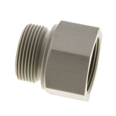 Threaded Extension G1 1/4'' Male x Female Polypropylene (pp) 10bar (140.5psi) FDA 50mm Hex