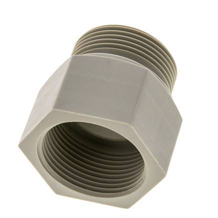Threaded Extension G1 1/4'' Male x Female Polypropylene (pp) 10bar (140.5psi) FDA 50mm Hex