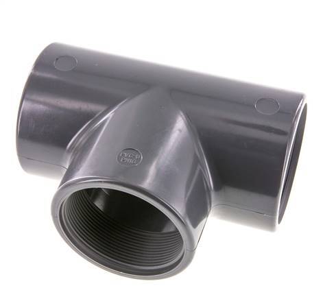 Tee Fitting Rp2 1/2'' Pvc-u EN 1452-3 16bar (224.8psi)