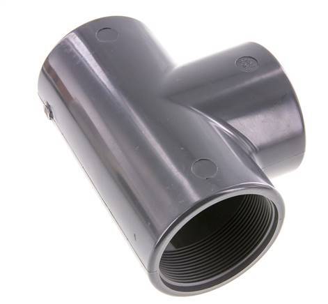 Tee Fitting Rp2 1/2'' Pvc-u EN 1452-3 16bar (224.8psi)