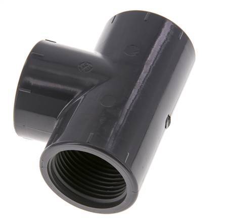 Tee Fitting Rp1'' Pvc-u EN 1452-3 16bar (224.8psi) [2 Pieces]