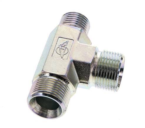 Tee Fitting G1/2'' x G3/4'' Male Steel 325bar (4566.25psi)