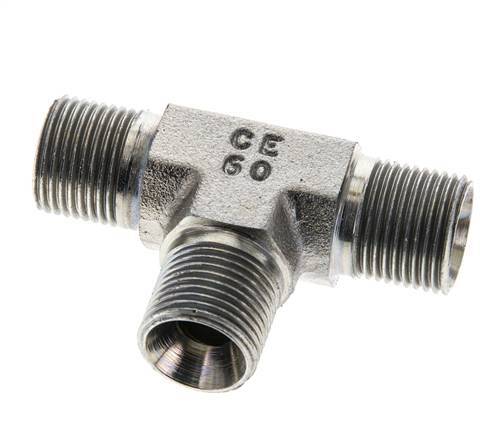 Tee Fitting G3/8'' Male Steel 325bar (4566.25psi)