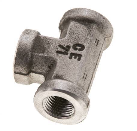 Tee Fitting 1/8'' NPT Female Stainless steel High Pressure 345bar (4847.25psi)