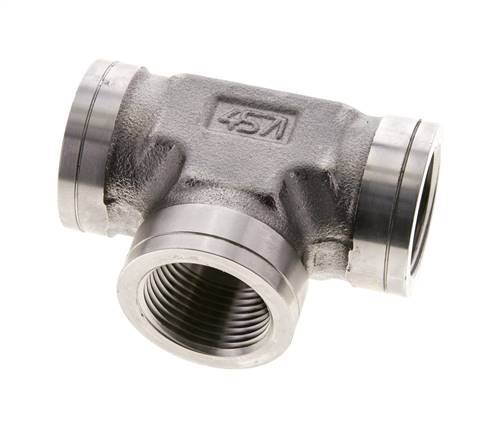 Tee Fitting 1'' NPT Female Stainless steel High Pressure 140bar (1967.0psi)