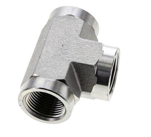 Tee Fitting 3/4'' NPT Female Steel High Pressure 170bar (2388.5psi)