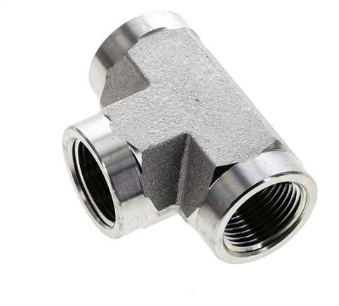 Tee Fitting 3/4'' NPT Female Steel High Pressure 170bar (2388.5psi)
