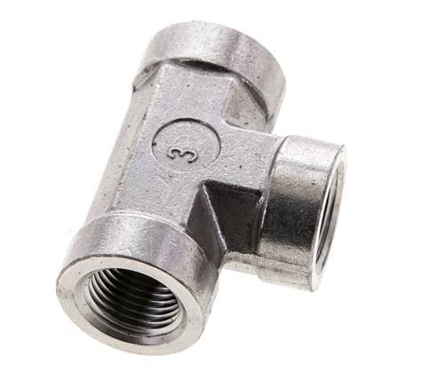 Tee Fitting 3/8'' NPT Female Stainless steel High Pressure 210bar (2950.5psi)