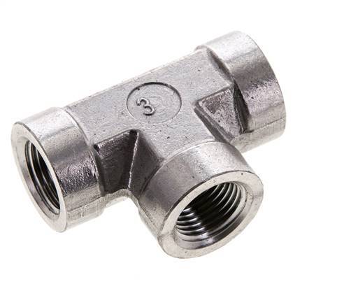 Tee Fitting 3/8'' NPT Female Stainless steel High Pressure 210bar (2950.5psi)