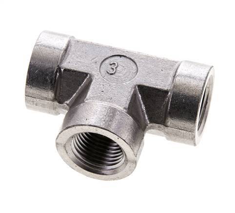 Tee Fitting 3/8'' NPT Female Stainless steel High Pressure 210bar (2950.5psi)