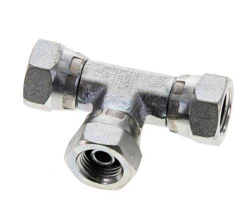 Tee Fitting G1/4'' Female Steel Hydraulic 400bar (5620.0psi)
