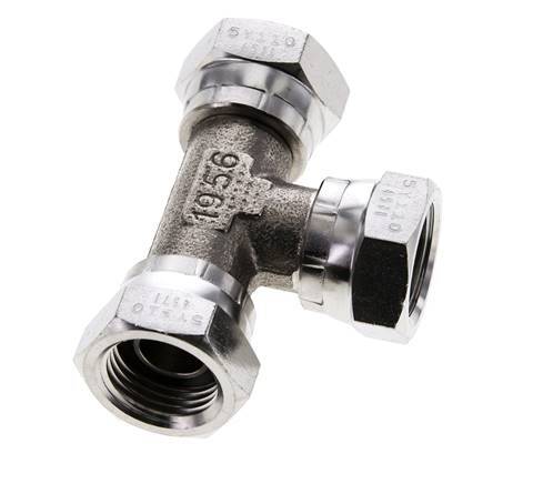 Tee Fitting G1/2'' Female Stainless steel Hydraulic 300bar (4215.0psi)