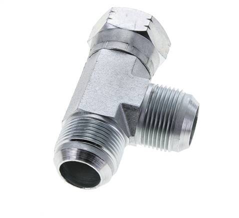 JIC Tee Fitting UN 1-5/16''-12 Female x Male Steel 250bar (3512.5psi)