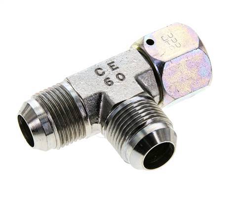 JIC Tee Fitting UN 1-1/16''-12 Female x Male Steel 350bar (4917.5psi)
