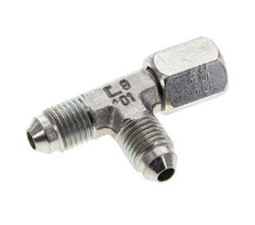 JIC Tee Fitting UNF 7/16''-20 Female x Male Steel 350bar (4917.5psi)