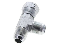 JIC Tee Fitting UNF 7/8''-14 Female x Male Steel 350bar (4917.5psi)