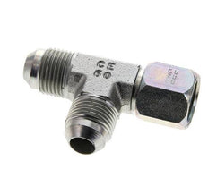 JIC Tee Fitting UNF 3/4''-16 Female x Male Steel 350bar (4917.5psi)