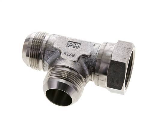 JIC Tee Fitting UN 1-5/8''-12 Female x Male Stainless steel 210bar (2950.5psi)