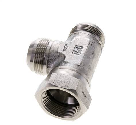 JIC Tee Fitting UN 1-5/8''-12 Female x Male Stainless steel 210bar (2950.5psi)