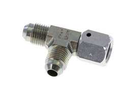 JIC Tee Fitting UNF 1/2''-20 Female x Male Steel 350bar (4917.5psi)