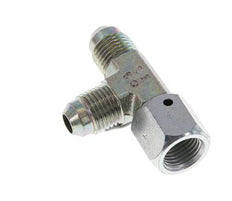 JIC Tee Fitting UNF 1/2''-20 Female x Male Steel 350bar (4917.5psi)