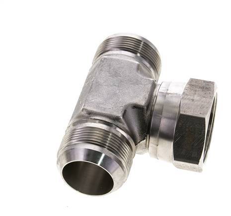 JIC Tee Fitting UN 1-7/8''-12 Male x Female Stainless steel 170bar (2388.5psi)